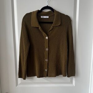 Zara crochet knit top